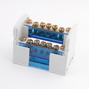 K207 nối nối hộp dây điện nối Din Rail khối thiết bị đầu cuối hộp điện <span class=keywords><strong>7</strong></span> cực lưỡng cực phân phối thanh 2*<span class=keywords><strong>7</strong></span> mét - Product Image 3