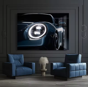 Voiture de sport de luxe moderne lumière LED peinture course Supercar affiches et impressions photos d'art mural pour la décoration de bureau à domicile - Product Image 3