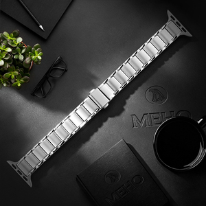 Correa de Reloj de Acero Inoxidable, Correa de Repuesto Magnética con Eslabones Plateados para Reloj Inteligente - Product Image 1