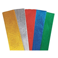 Feuilles de papier crépon de couleurs assorties, directement de l'usine - 50x200cm, 50x250cm, 17g, 20% d'élasticité pour les loisirs créatifs et la décoration de fêtes