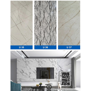 Protection UV CE Intérieur Pierre artificielle Mur de fond de télévision Plaque de marbre Faux panneaux muraux en pierre <span class=keywords><strong>pour</strong></span> salon - Product Image 1