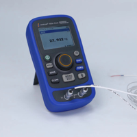 Commercial Grade Precision Temperature Dual Channel Digital Thermometer with Intelligent Probe Recognition and Data Management