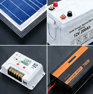 <span class=keywords><strong>Kit</strong></span> <span class=keywords><strong>solaire</strong></span> hors réseau <span class=keywords><strong>complet</strong></span> 300W MPPT avec contrôleur de charge 60A 12V 24V, onduleur 700W, supports <span class=keywords><strong>pour</strong></span> camping-car, bateau, abri, camping - Product Image 5