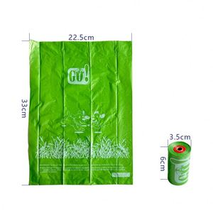 Bolsas para excremento de perros de tamaño universal, modelos 2025, material EPI HDPE sostenible, PAWS TAILS, alta tasa de aglomeración, en stock - Product Image 2