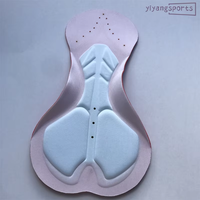 Coussinets de cyclisme personnalisés Jacquard, coussinets en mousse respirants, coussinets 3D pour femmes, coussinets roses pour le cyclisme