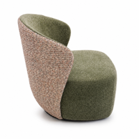 Fauteuil d'appoint capitonné à dossier ailé, structure métallique moderne et luxueuse, le plus vendu, avec garantie de 2 ans, pour salon, maison, hôtel, salle de séjour