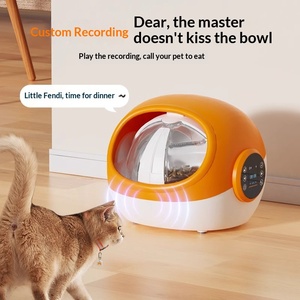 Distributeur automatique de croquettes pour <span class=keywords><strong>chat</strong></span> avec microchip anti-pincement et rebond automatique, verrouillage de sécurité enfant, double alimentation, enregistrement vocal personnalisé - Product Image 3