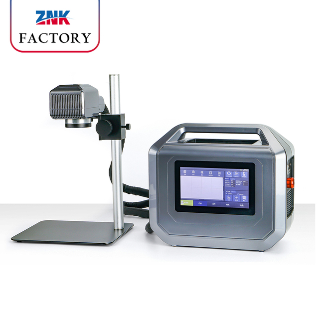 ZNK New Portable 20W 30W 50W Handheld High-Accuracy Air Cooling Fiber Laser Marking Machine Small Industrial Metal Coding