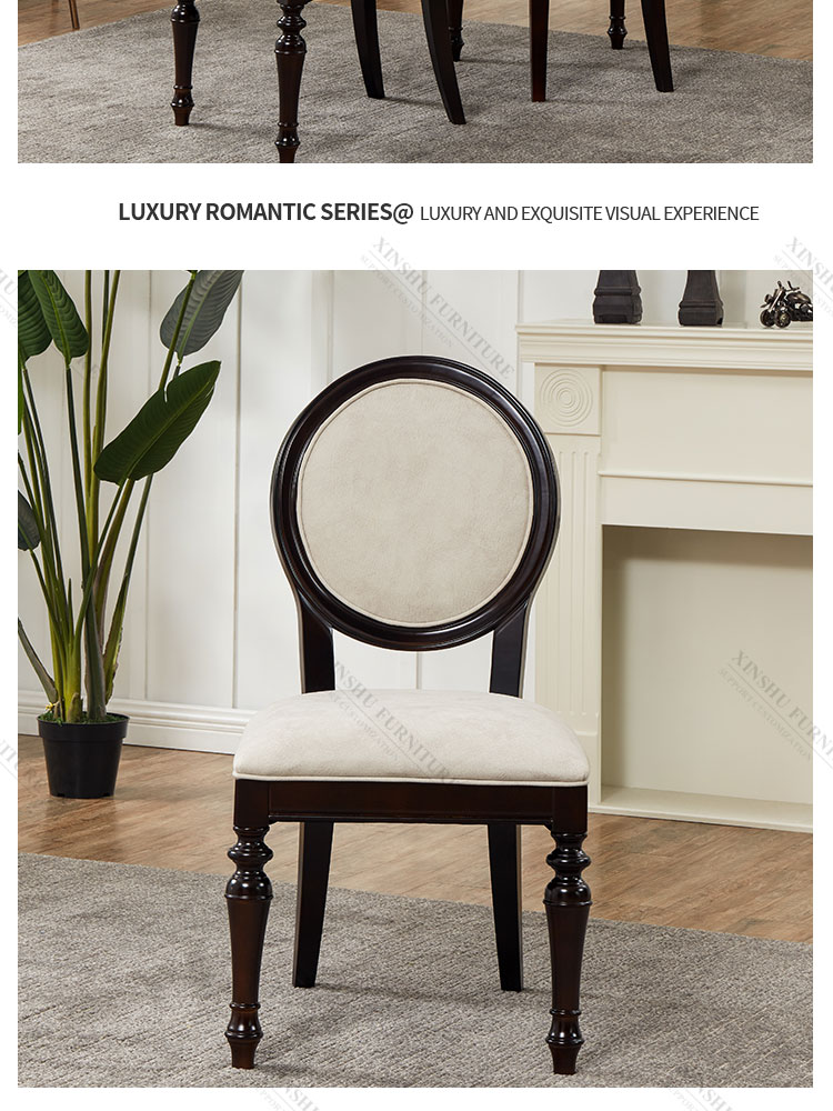American Home Technology Cloth High-end Restaurant Furniture Simple All Solid Wood Negotiation Chair Reception Chair