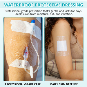 ELAIMEI 50 Paquetes de Parches Transparentes de Adhesión Segura para Cuidado de Heridas, Apósito Transparente de Alginato Plateado para Heridas - Product Image 5