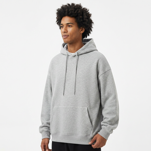 Sudadera con capucha de forro polar sherpa para hombre, estilo oversize streetwear, desarrollo de muestra para tiendas de ropa en línea — 105 caracteres - Product Image 5
