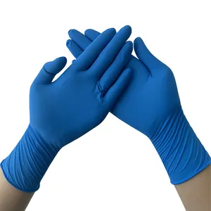 GMC stok koyu mavi XS yüksek kaliteli kişisel koruma tek kullanımlık nitril eldiven toz eldiven lateks ücretsiz