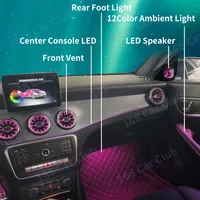 Diffuseur d'air LED à lumière ambiante pour Mercedes Classe A W176 / Classe B W246 / Classe CLA W117 / Classe GLA X156 |   Contrôle de l'écran