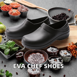 Chaussures de sécurité de laboratoire légères, imperméables et résistantes à l'huile en mousse EVA, chaussures de travail souples à enfiler en caoutchouc pour chef cuisinier - Product Image 2