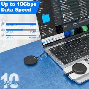 M.2แม่เหล็ก2230 NVMe SSD Enclosure USB C 3.2 Gen2 10Gbps เคส SSD แบบพกพาสำหรับแล็ปท็อปโทรศัพท์มือถือ15ขึ้นไป - Product Image 4