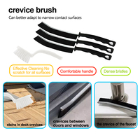 8pcs Brosse de nettoyage pour crevasses Brosse de nettoyage multifonctionnelle Outils Brosse de nettoyage pour poils durs