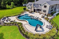 Pompe de piscine en fibre de verre, résistante aux UV, facile à installer, durable, étanche, multi-formes, pour la famille, en extérieur