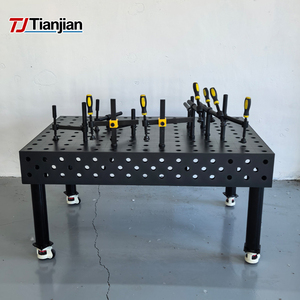 Mesa de soldadura ajustable de trabajo de soldadura 3D de acero Q355 con superficie nitrurada Apertura personalizable de temperatura máxima - Product Image 2