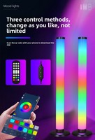 Luz LED de Escritorio Luminosa de 360 Grados, Luz Rítmica Activada por Sonido RGB, Luz Ambiental de Fantasía para Juegos de Computadora