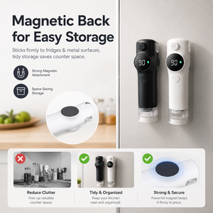 Fournisseur d'usine OEM Scelleuse <span class=keywords><strong>sous</strong></span> <span class=keywords><strong>vide</strong></span> et thermoscellante portable 2-en-1 alimentée par batterie pour la conservation des aliments à usage domestique et extérieur - Product Image 6