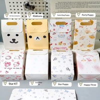Nouvelle boîte cadeau originale mignonne de style dessin animé, sac cadeau portable, emballage de bonbons exquis de haute valeur pour Instagram, en papier