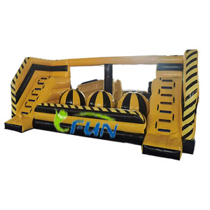 Circuito de Obstáculos Inflable Comercial Wipeout Big Balls / Leaps and Bounds para Alquiler en Parques de Diversiones, Material de PVC, Fácil de Instalar - Product Image 1