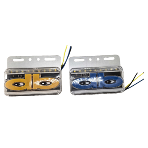 Pièces d'éclairage de camion de haute qualité, feux latéraux LED en forme d'œil de camion, rouge, blanc, bleu, vert, jaune, universels pour camions et remorques - Product Image 4