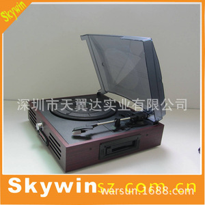 Tocadiscos Vintage Tianyida con Puertos USB y de Audio, para Uso Doméstico, Decorativo, de Madera Maciza Marrón, Regalo Empresarial - Product Image 5