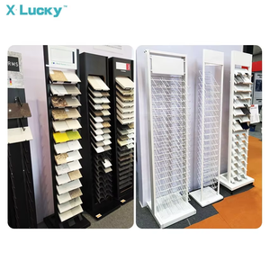 Hot bán tùy chỉnh <span class=keywords><strong>ROTARY</strong></span> đá thạch anh Rack hiển thị Granite Bảng điều chỉnh showroom đá cẩm thạch đứng Kệ Kim Loại hiển thị đứng - Product Image 2