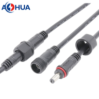 LED-Beleuchtung 18/20/22/24AWG 5A Stecker-Buchse IP65 2,1mm 2,5mm DC Wasserdichter Steckverbinder DIY Verlängerungskabel