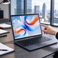 Laptop Layar Sentuh Ukuran Saku 10.1in Grosir, Chip Intel, Pengenal Wajah, Stylus Aktif, PC Mini Portabel Berbahan Logam