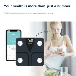 Welly — balance de corps numérique, à pesée corporelle, intelligente, pour salle de bain, avec application, nouveau Design - Product Image 5