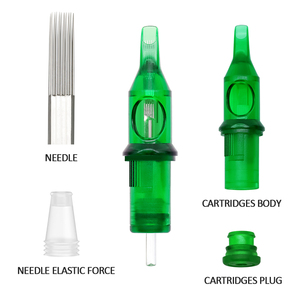OEM Green LBB Soft Membrane Tattoo Machine <span class=keywords><strong>Agujas</strong></span> <span class=keywords><strong>1003RL</strong></span> 0803RL Cartucho de acero inoxidable para arte corporal - Product Image 5