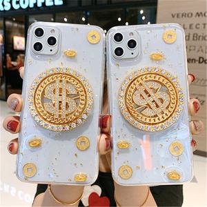 Funda de teléfono de lujo Chic Diamond US Dollar Turn Plate con mesa giratoria para <span class=keywords><strong>iPhone</strong></span> 16 15 14 13 12 11 Pro Max XS <span class=keywords><strong>XR</strong></span> 7 8 Plus - Product Image 2