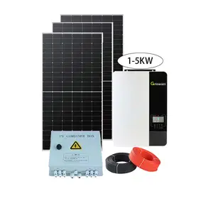 Prix de gros Système d'énergie solaire complet 3Kw 4Kw 5Kw 8Kw 10Kw Kit complet de système d'énergie solaire hybride pour la maison hors réseau