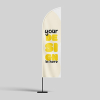 Drapeau publicitaire extérieur de haute qualité en aluminium personnalisé, imprimé en sublimation couleur sur polyester, pour publicité routière