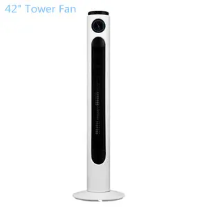 48" 42" Wind Curve 3-Speed Oscillating Tower Fan with Fresh air and Remote Control, ETL