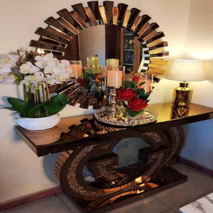 Table <span class=keywords><strong>Console</strong></span> octogonale <span class=keywords><strong>convertible</strong></span> du fabricant chinois Diamant Verre simple Couloir Appartement Atelier Blanchisserie - Product Image 2