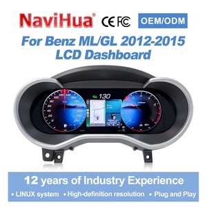 Navihua <b>for</b> Mercedes Benz ML 2012-2015 <b>Car</b> Upgrade LCD Dashboard Auto <b>Speedometer</b> Linux System Carplay Panel <b>Car</b> Digital Cluster - Product Image 1