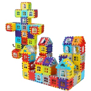 Bloques de construcción educativos coloridos para niños, 50 piezas, rompecabezas, juguetes, partículas de plástico <span class=keywords><strong>grandes</strong></span>, seguridad garantizada - Product Image 2