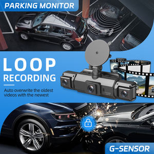 360 대시 캠 전면 및 후면 내부, 자동차용 4 채널 대시 카메라 FHD 1080P, 내장 Wi-Fi, 3.0 IPS 스크린 슈퍼 야간 투시경 - Product Image 5