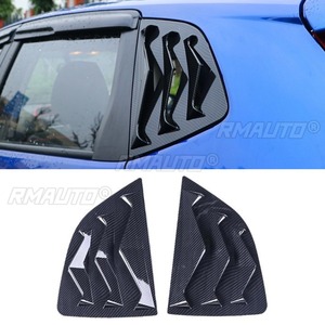 For Honda Fit 2014-2019 Car Rear Triangle <b>Window</b> Shark Cheek Trim Body Kit Rear Side Vent <b>Window</b> Trim <b>Cover</b> Modification Part - Product Image 4