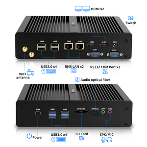 Hystou Core I7 5500U Không Quạt Máy Tính Để Bàn Chơi Game Máy Tính Mới Micro Công Nghiệp PC Với 2 * RS232 <span class=keywords><strong>DDR3</strong></span> <span class=keywords><strong>RAM</strong></span> - Product Image 4