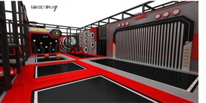 LUCKYPLAY Diseño Personalizado, Centro Deportivo Temático <span class=keywords><strong>Tide</strong></span> Play, Circuito de Obstáculos, Solución Llave en Mano para Parques Infantiles Comerciales Interiores, PVC y Acero - Product Image 4