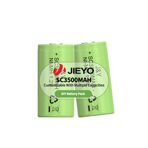 Jieyo Ni-MH pin SC Kích thước 1.2V 3500mAh có thể sạc lại hình trụ NiMH pin di động cho máy hút bụi Pin gói - Product Image 3