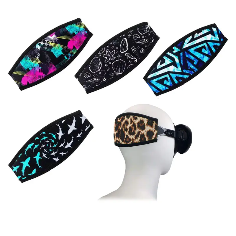 Swimming Snorkeling Spearfishing Neoprene Cover Wrapper Neoprene Diving Mask Strap Cover Custom