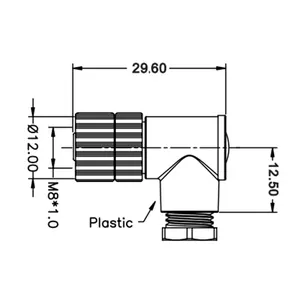 Best Price IP68 Waterproof M8 Female Assembly Connector With Screw Clamp Reliable Connectivity Solution At Competitive Rates