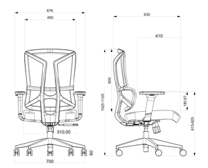 Silla de Oficina Ergonómica Profesional con Reposacabezas, Silla Ejecutiva <span class=keywords><strong>Metta</strong></span> Transpirable para Computadora y Juegos - Product Image 6