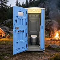 Cabine de toilette portable en HDPE écologique pour l'extérieur, idéale pour la construction, le camping, les parcs et la cuisine