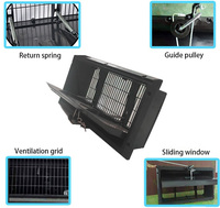 Ventanas de Ventilación de Entrada de Aire de Plástico ABS de Venta Caliente para Granjas de Cerdos, Ganado, Aves de Corral y Gallineros
